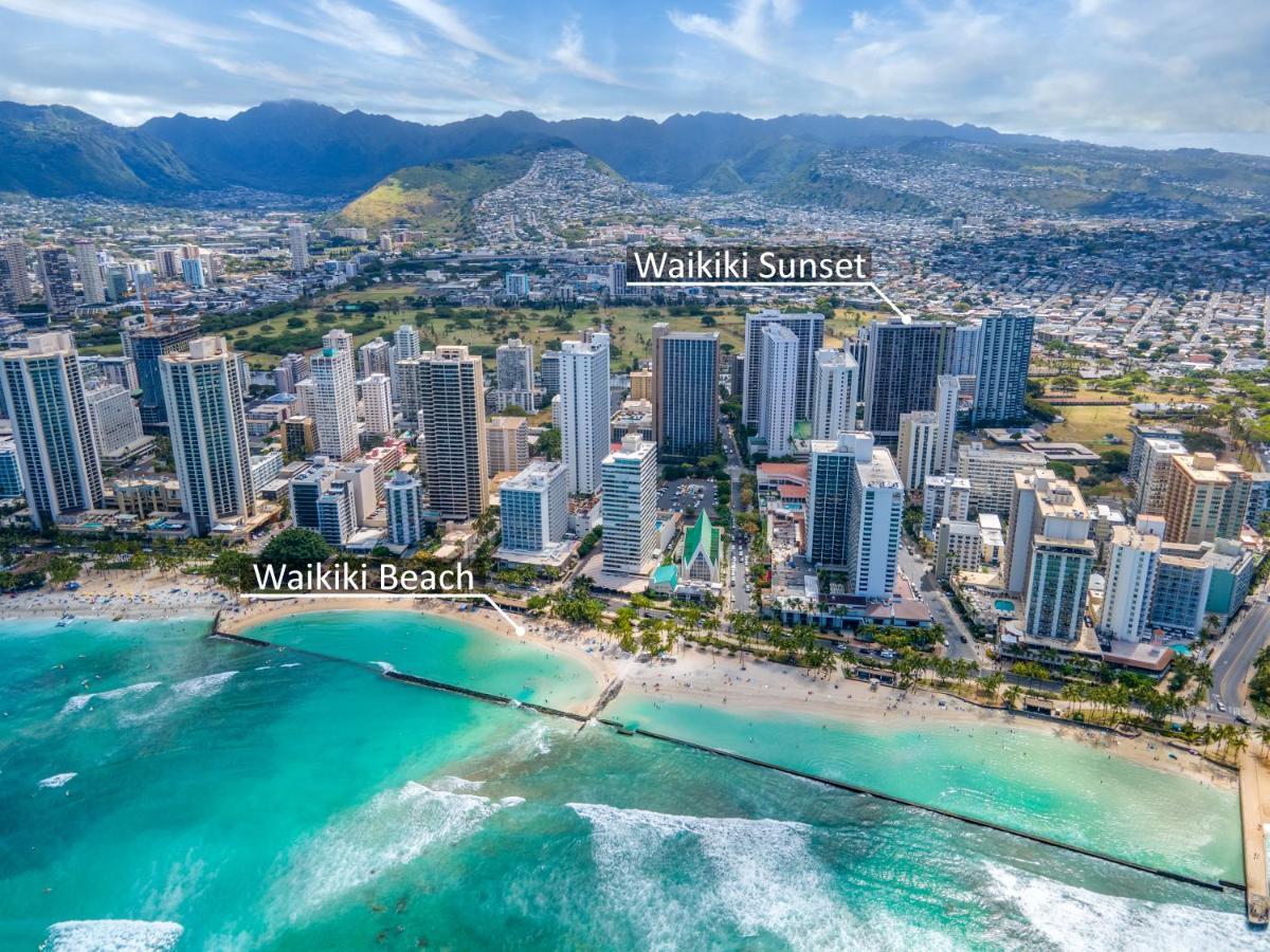 Beautiful Mountain View In Waikiki Sunset With Parking Apartment Honolulu Luaran gambar